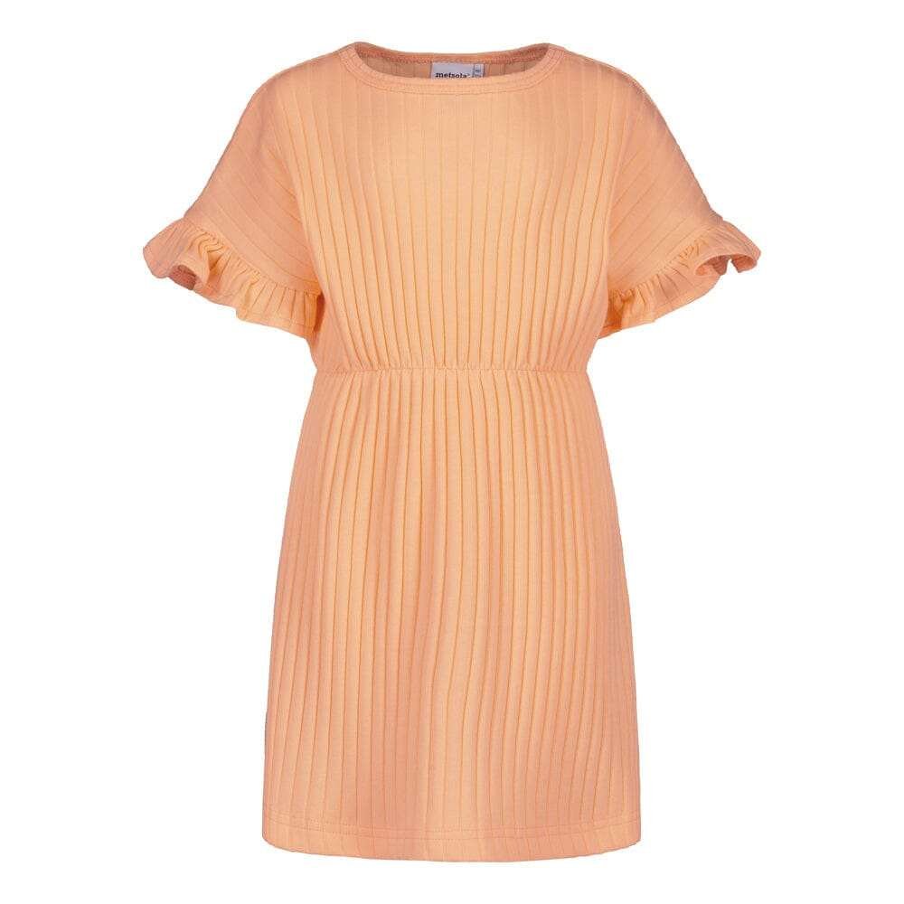 Wide Rib -Frilla Mekko | Peachy - 110/116
