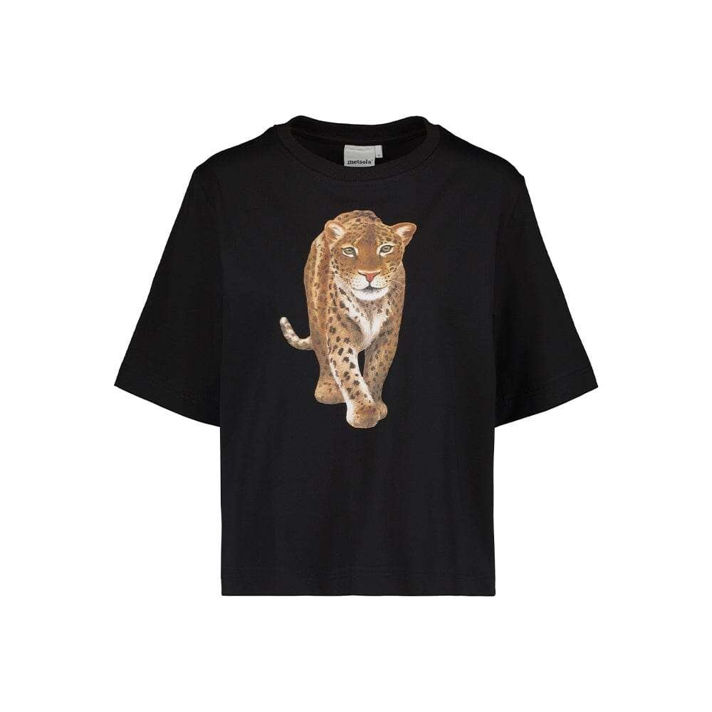 Women's Leopard -T-Paita | Licorice - S