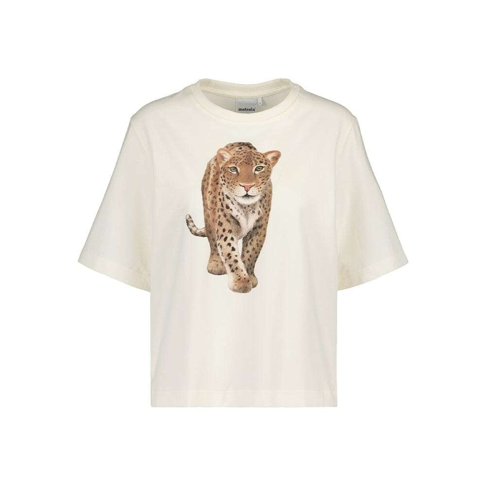 Women's Leopard -T-Paita | Milky - L