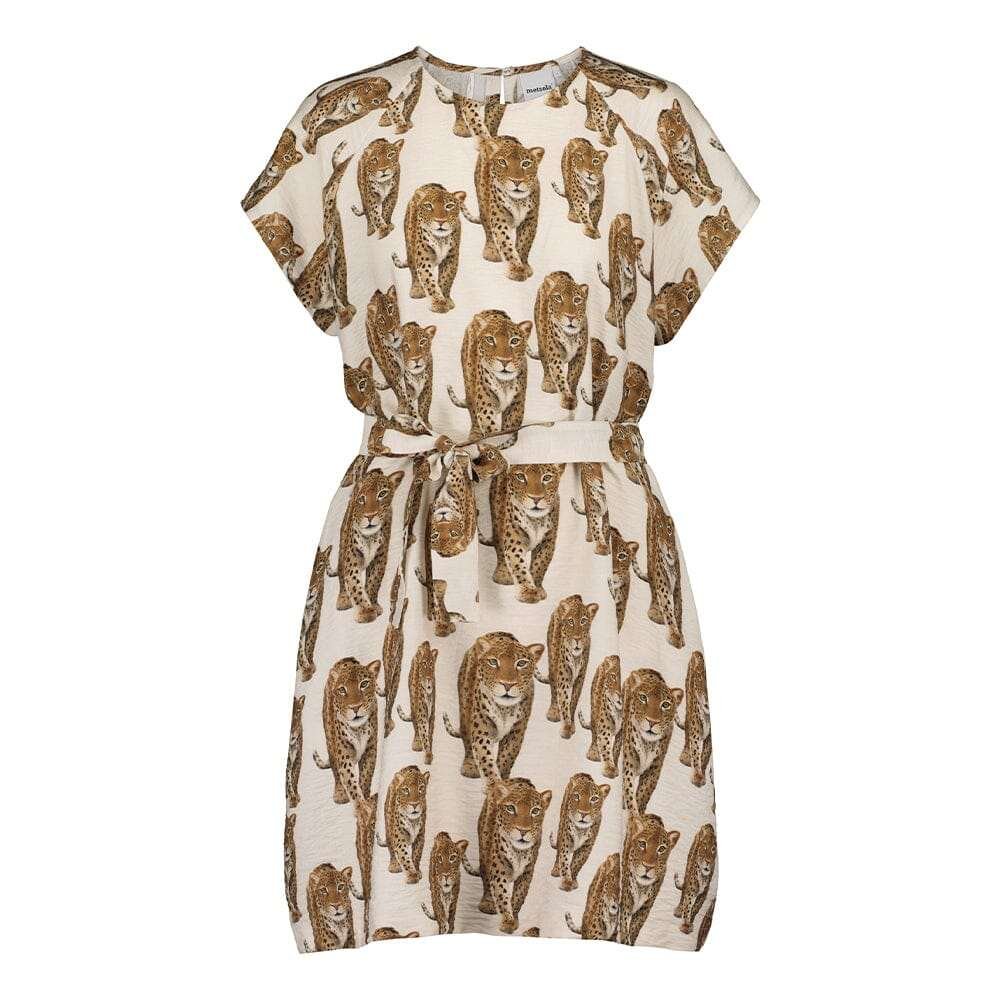 Women's Leopard Tunic Dress -Mekko | Milky - L