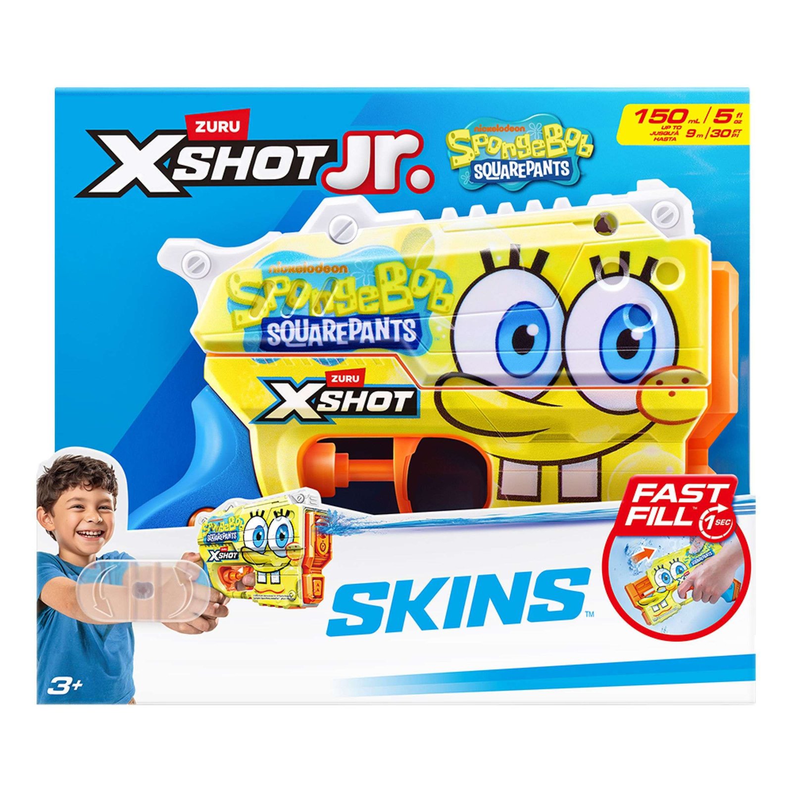 X-Shot Water SpongeBob Jr Fast Fill Water Blaster Vesisuihkuase