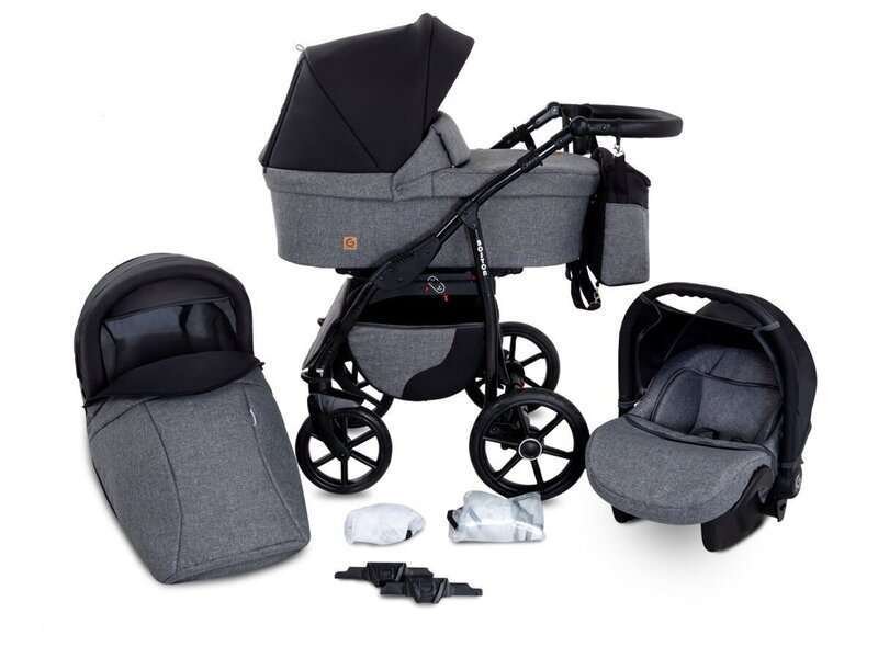 Yhdistelmävaunut 3-In-1 ElmaPram Boston harmaa