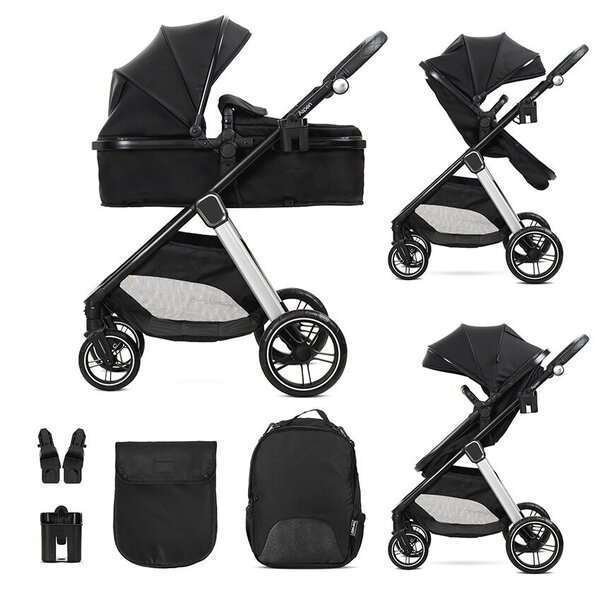Yleiskäyttöiset lastenvaunut Lorelli Aspen 2in1, black
