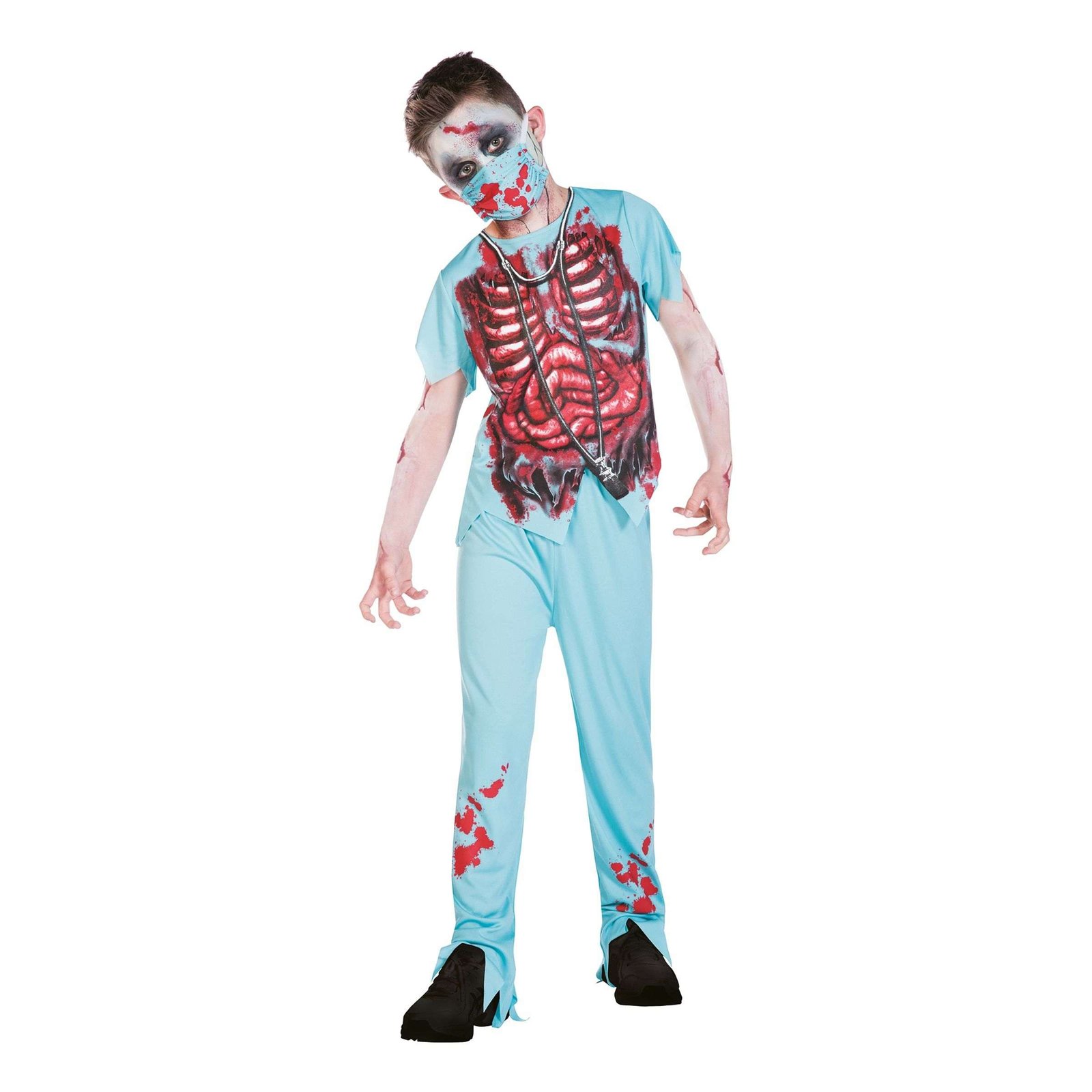 Zombi Kirurgi Lasten Naamiaisasu - Large