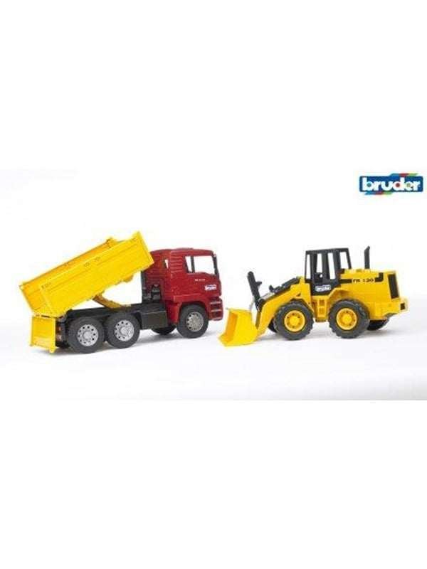 Bruder MAN TGA Construction truck and articulated road loader FR 130