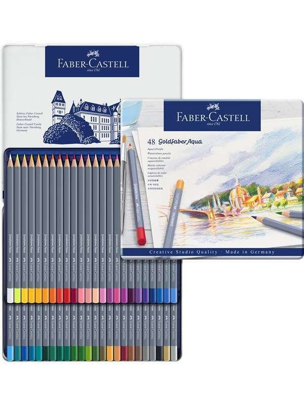 Faber-Castell Watercol. penc. Goldfaber Aqua tin of 48