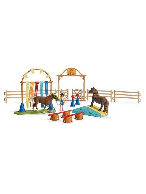 Schleich Ponin agilityharjoittelu