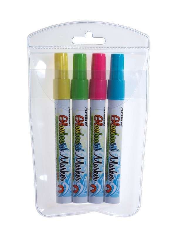 Artline EPG-4/4W2 Glassboard Marker set Vihreä Pinkki Yello
