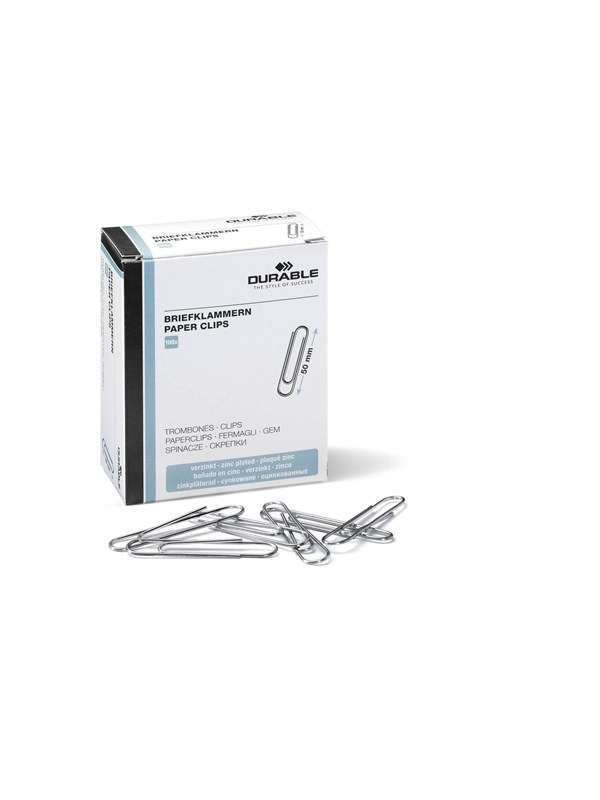 DURABLE Papir clips 50 mm zinkbelagt 100 pcs.