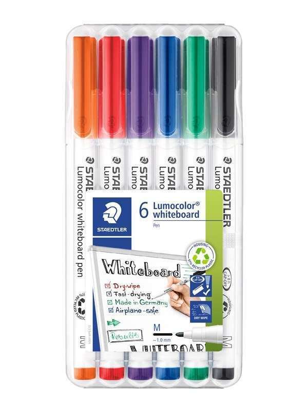 Staedtler Marker Lumocolor Valkoinen pen 6pcs.box