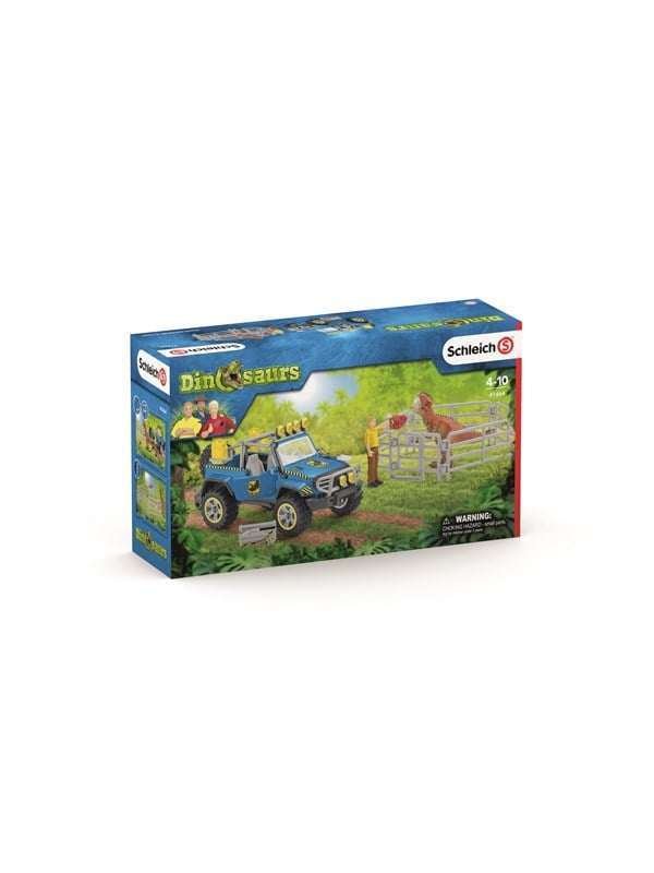 Schleich Off-road Ajoneuvot with dino outpost