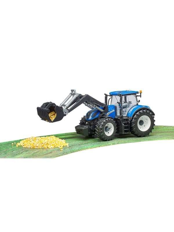 Bruder New Holland T7.315 -traktori etukuormaajalla