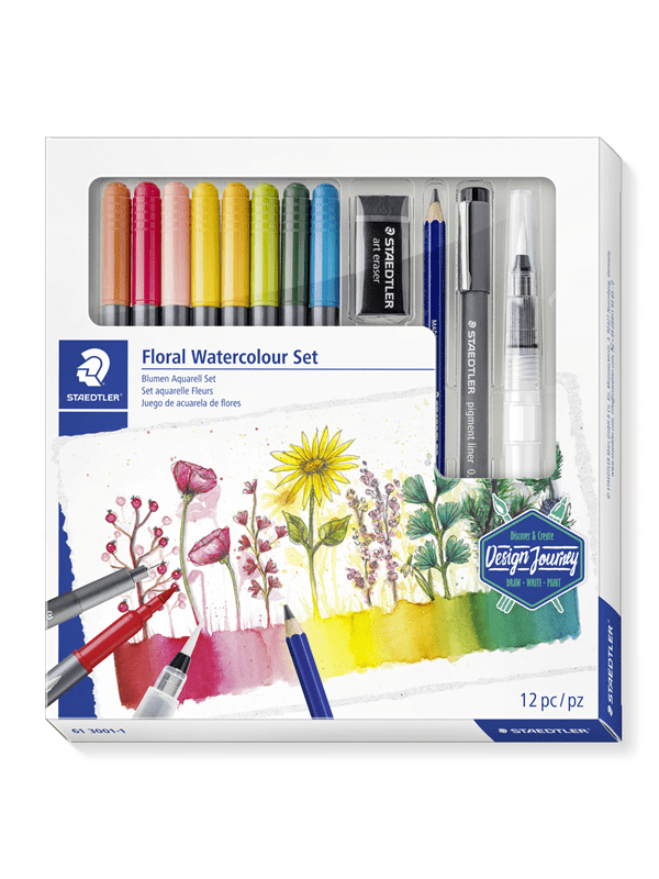 Staedtler -sertifioitu kukkavesiväri setti