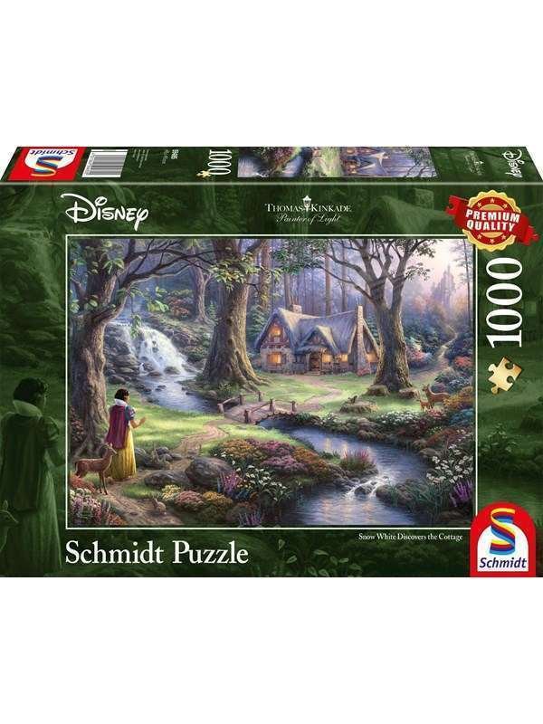 Schmidt Puzzle - Thomas Kinkade: Disney Snow Valkoinen 1000