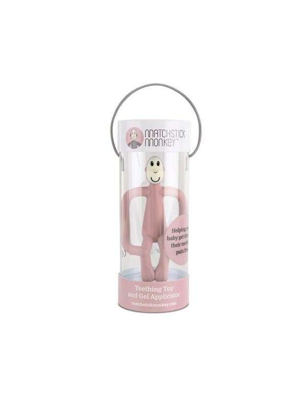 Matchstick Monkey Teething Dusty Pinkki