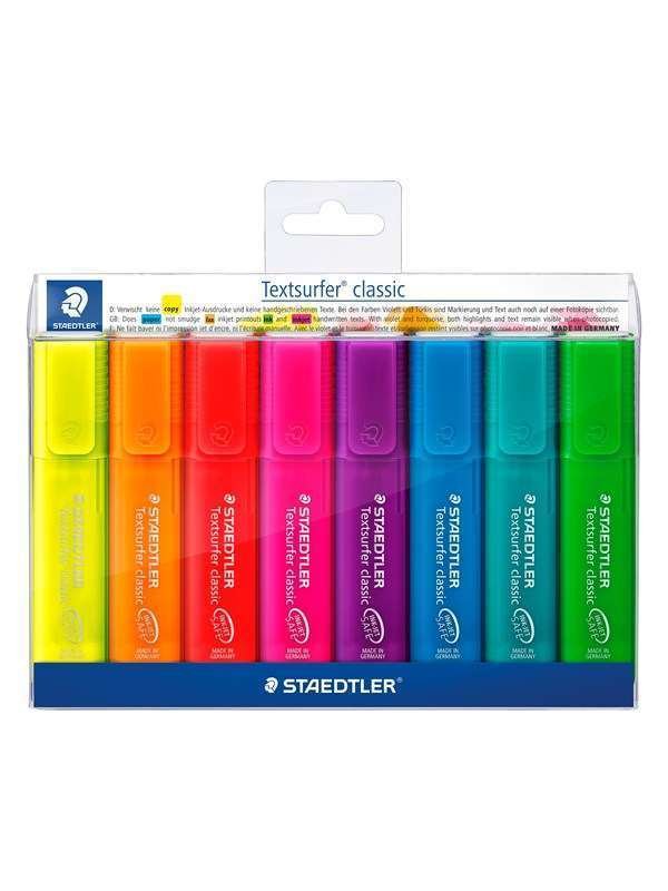 Staedtler Korostuskynät Textsurf.cl.8kpl.lompakossa