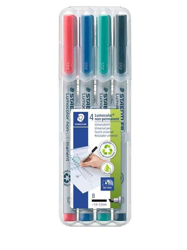 Staedtler Universal pen Lumocolor non-p B 4pc