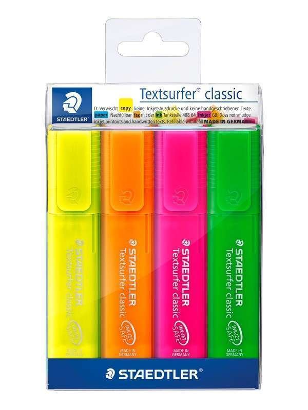 Staedtler Korostuskynät Textsurfer Prom4pcs.wal