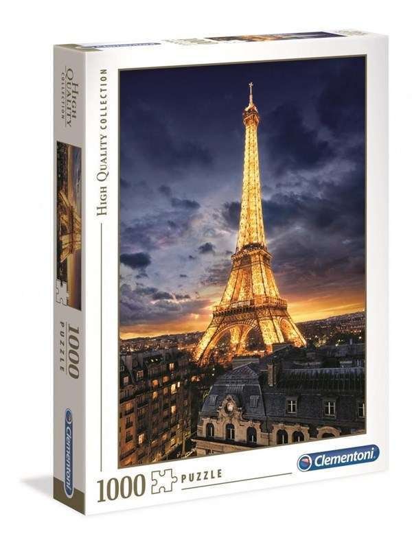 Clementoni 1000 kpl. Korkealaatuinen kokoelma Tour Eiffel