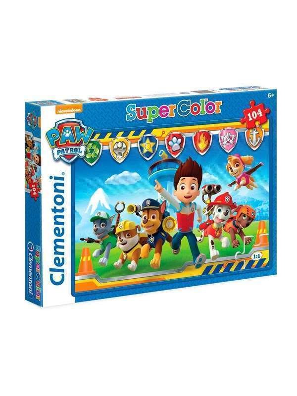 Clementoni 104 palan palapeli, jossa on Paw Patrol -teema, lapsille.