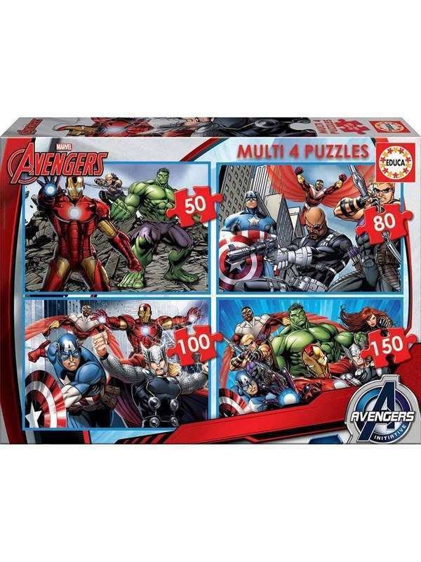 Educa Multi 4 Avengers, 50-80-100-150