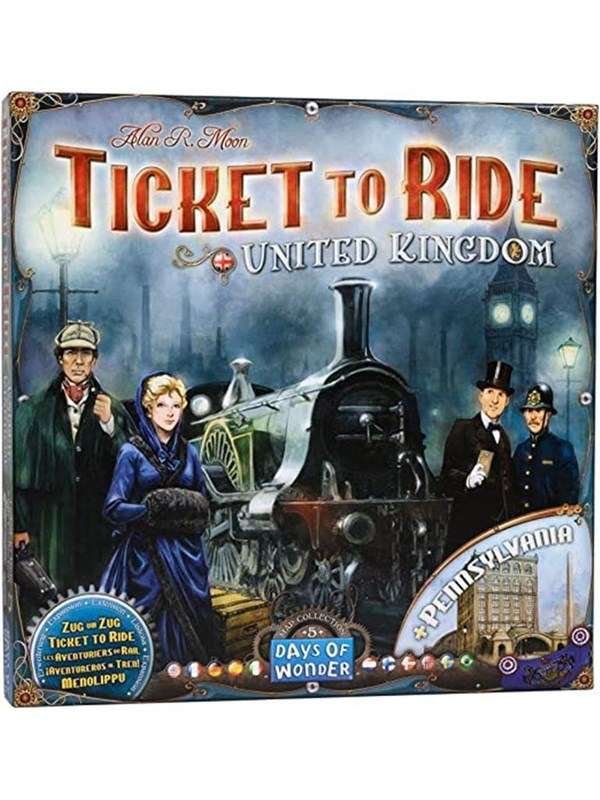 Days of Wonder Ticket To Ride -karttakokoelma #5 UK/Pennsylvania
