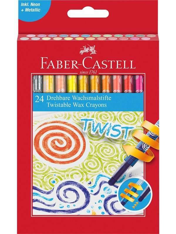 Faber-Castell Vaha crayon twistable cardboard box of 24