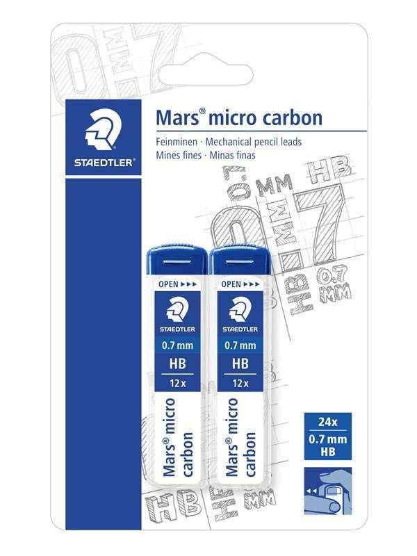 Staedtler Mec.penc.lead M.micro 07mmHB 2pcsBc