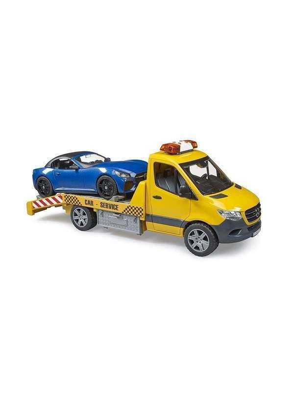 Bruder MB Sprinter -kuljetusauto Roadsterilla ja L & S -moduulilla.
