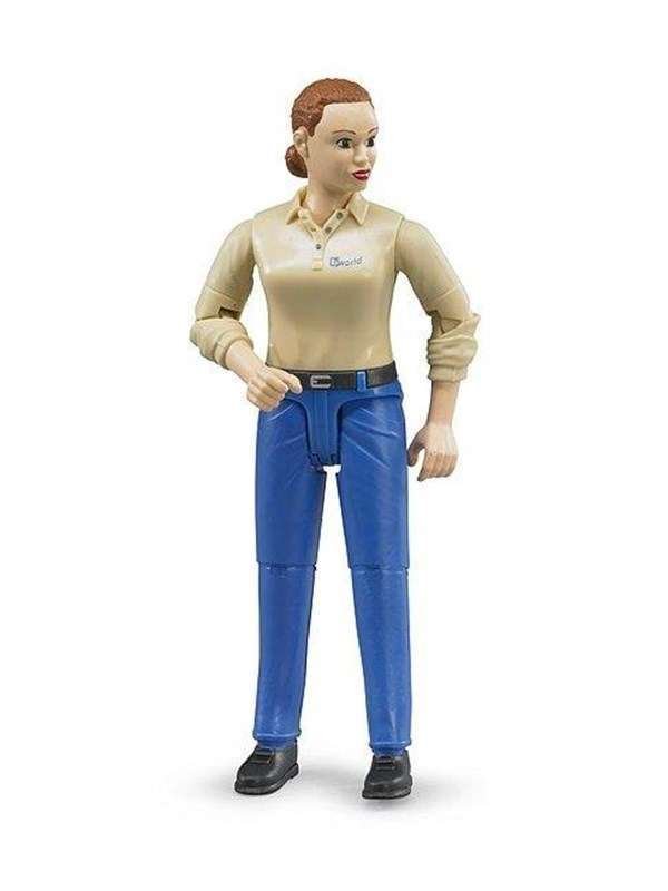 Bruder Woman light skin Sininen jeans