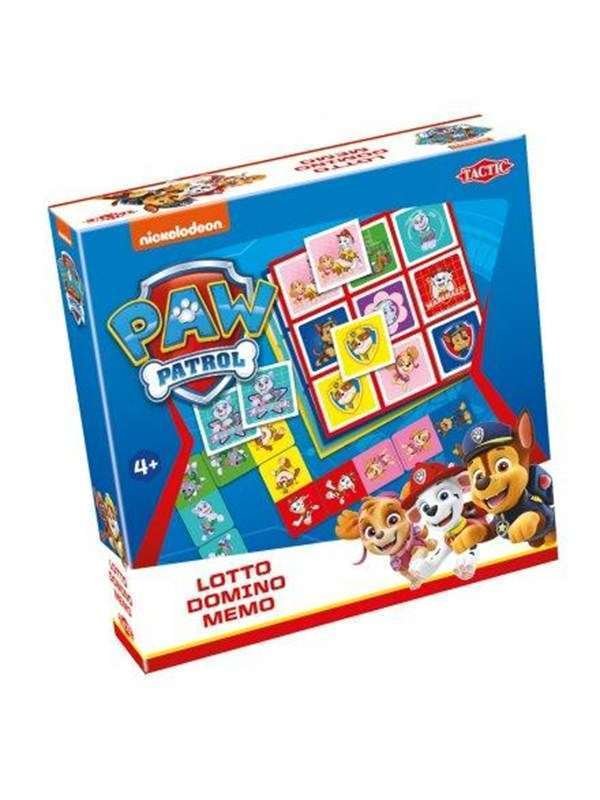 Tactic Paw Patrol 3-in-1 (Lotto Domino Memo) (Monikäyttöinen)