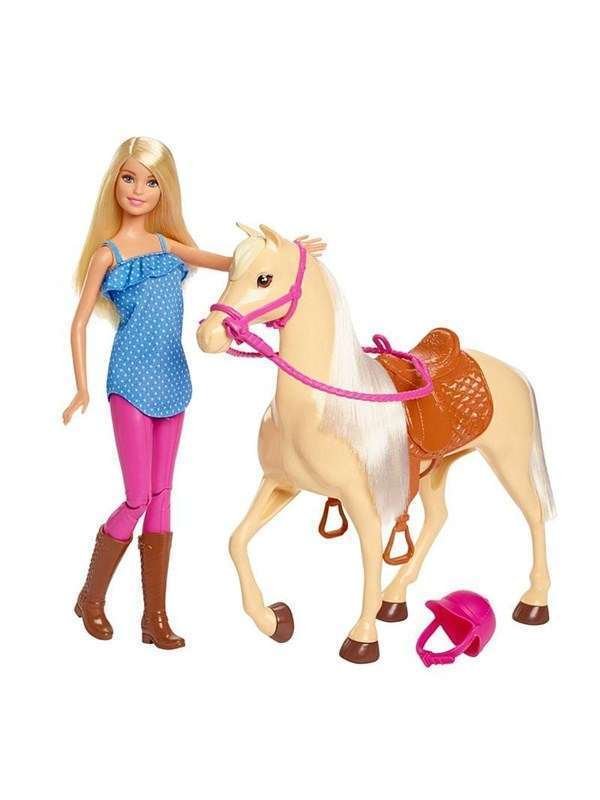 Barbie Nukke ja hevonen leikkisetti