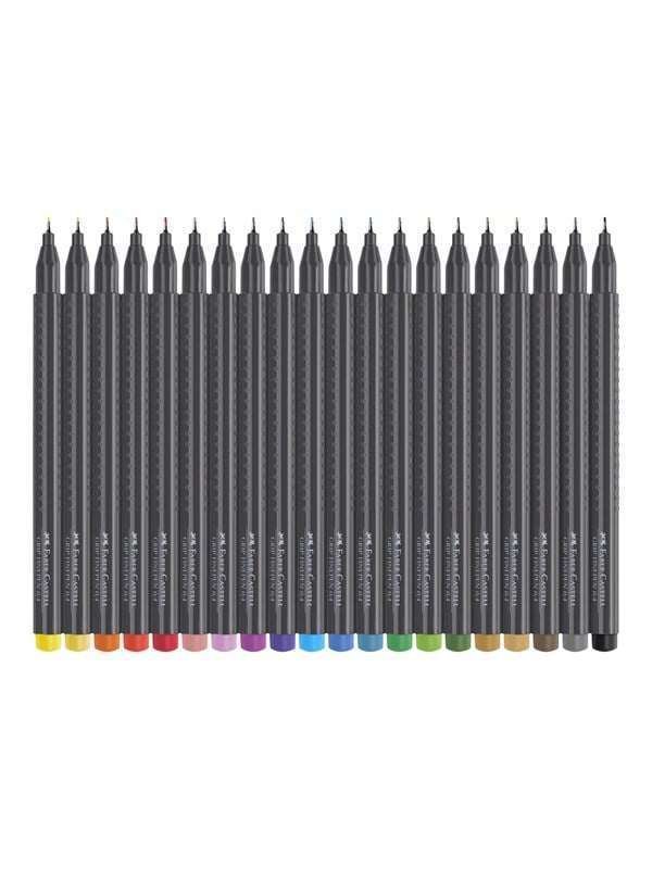 Faber-Castell GRIP - fineliner - eri värejä (20 kpl pakkaus)