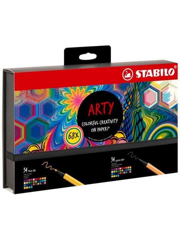STABILO ARTY Creative Set 68 pens Point 88 & Pen 68 34 of each