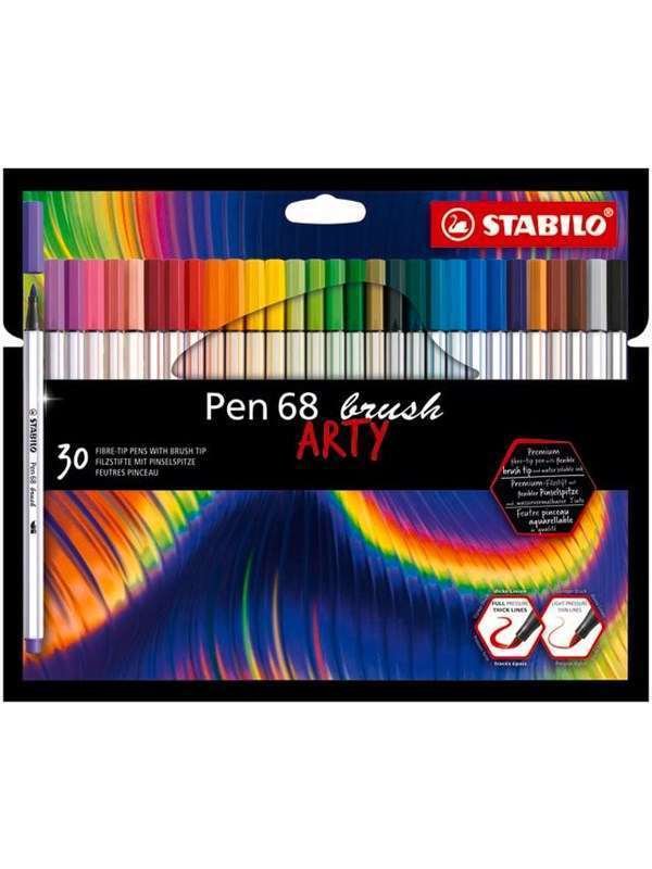 STABILO Pen 68 ARTY carton pack of 30 brush pens