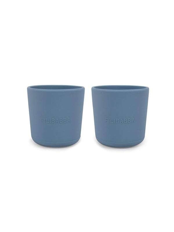 Filibabba Silicone cup 2-pack - Powder Sininen