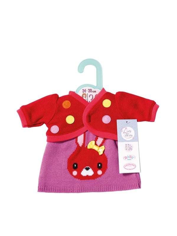 Dolly Moda Neulottu mekko ja takki 36cm