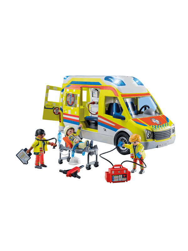 Playmobil Kaupunkitoimintaa - Ambulanssi valoilla ja äänillä