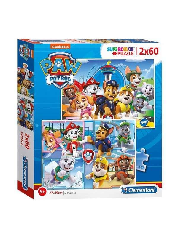 Clementoni Puzzle PAW Patrol 2x60st. Lattia