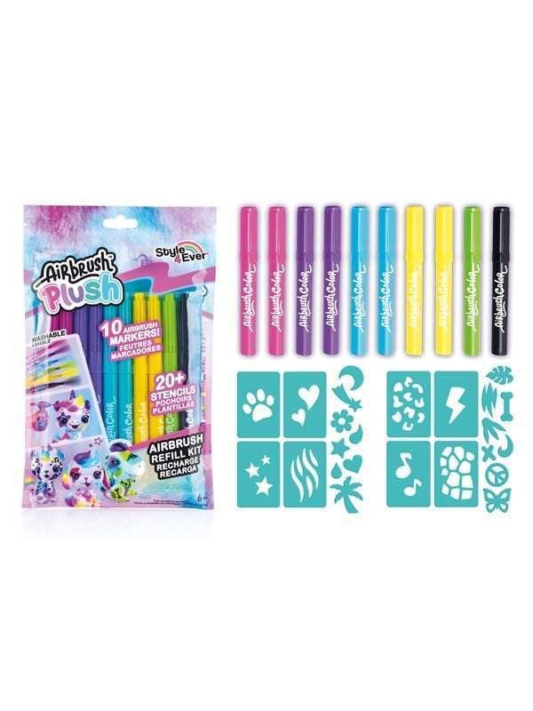 Airbrush Plush Refill Kit 10 pens