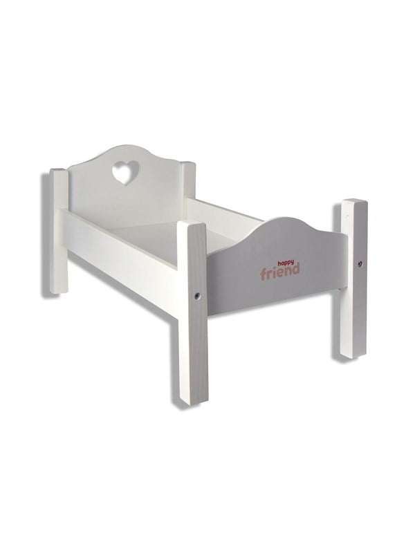 Happy Friend Wooden Doll Bed