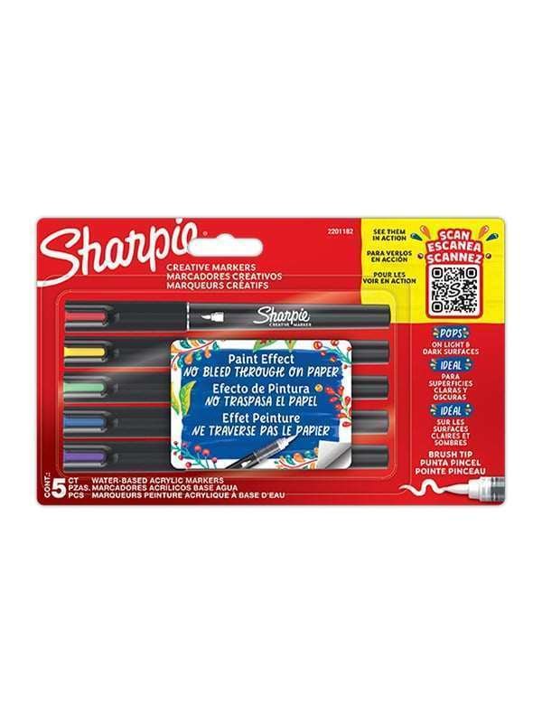 Sharpie Creative Marker Brush tip | Värilajitelma | 5 kpl