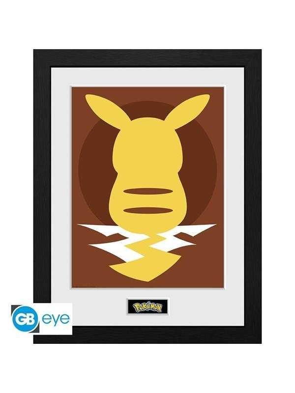 ABYstyle - POKEMON Framed print Pikachu Silhouette 25" - Kuva