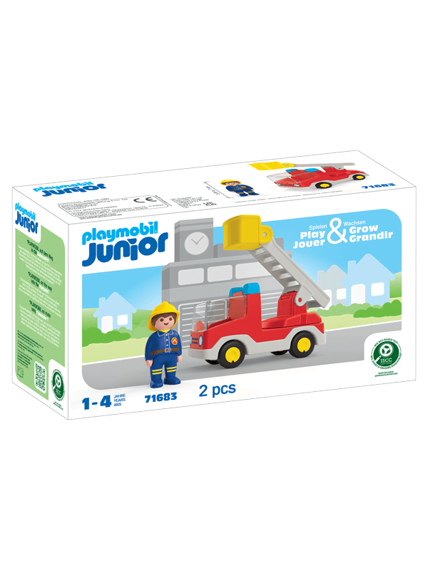 Playmobil 1.2.3 - Junior tikasyksikön paloauto