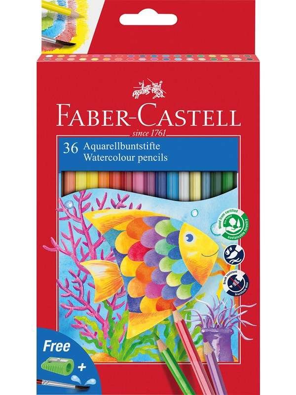 Faber-Castell Watercolour pencil + brush box 36x