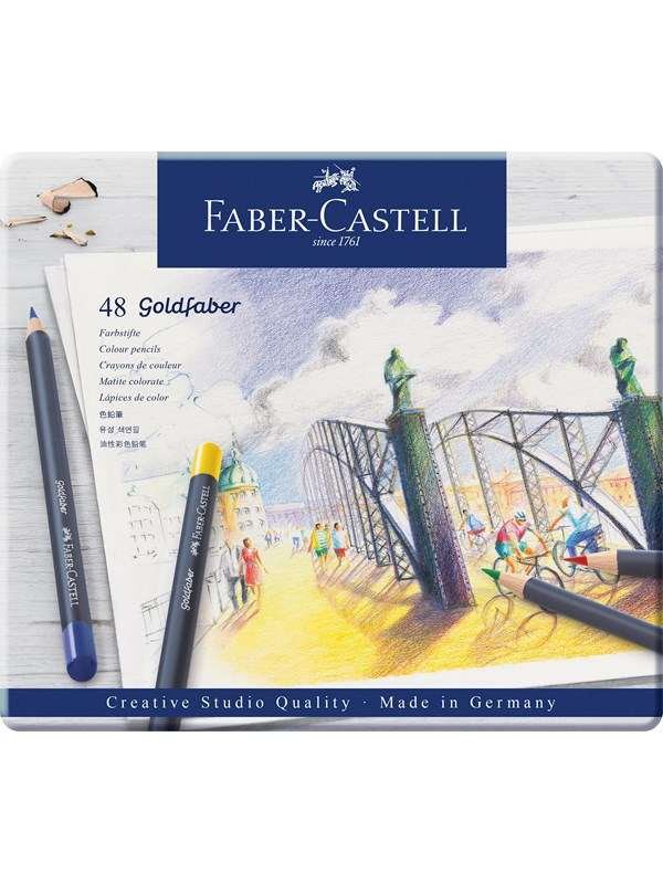Faber-Castell Colour pencil Goldfaber tin of 48