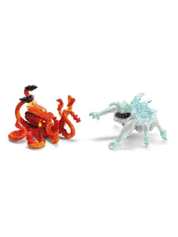 Schleich Jää ötökkä vs. Tuli Kraken