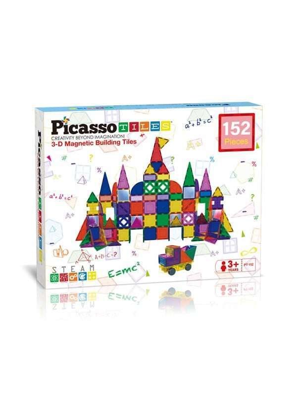 PicassoTiles 152-osainen Magneettiset Laatat setti