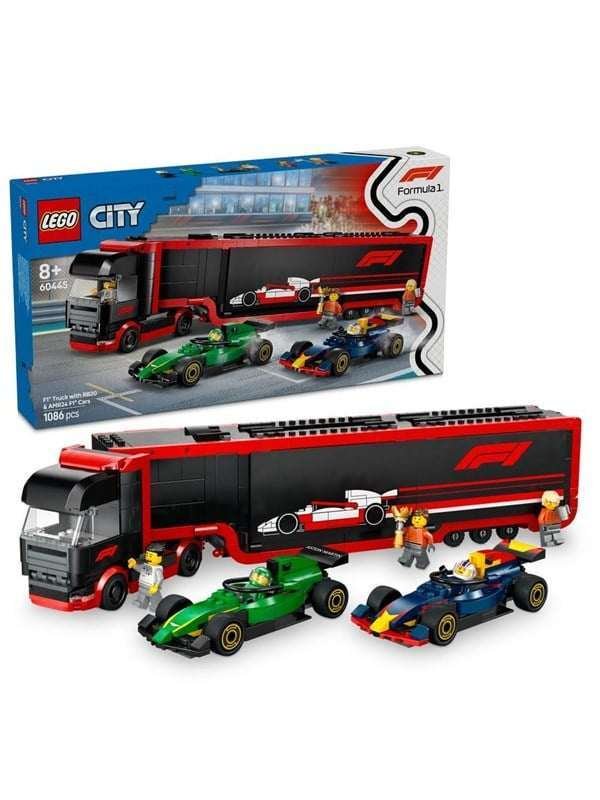 LEGO City 60445 F1®-rekka ja F1®-autot RB20 ja AMR24