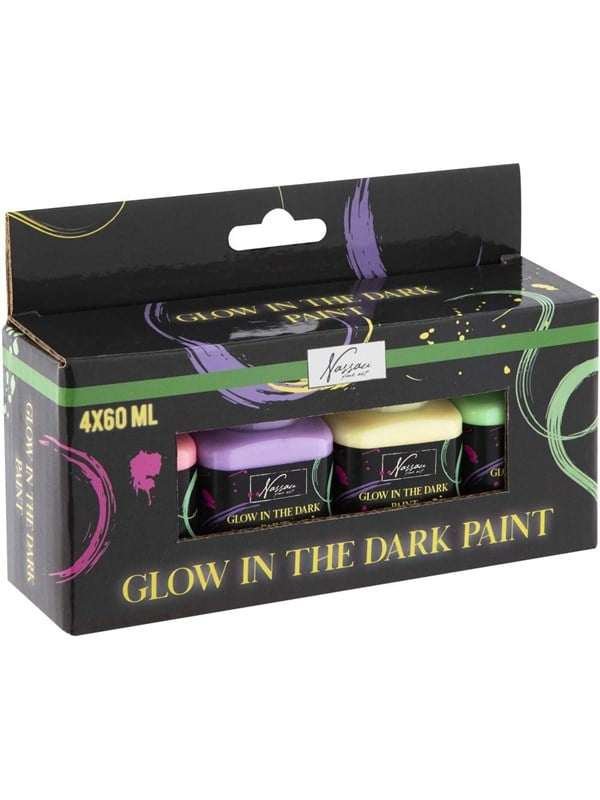 Nassau Acrylic paint Glow In Dark 4*60ml